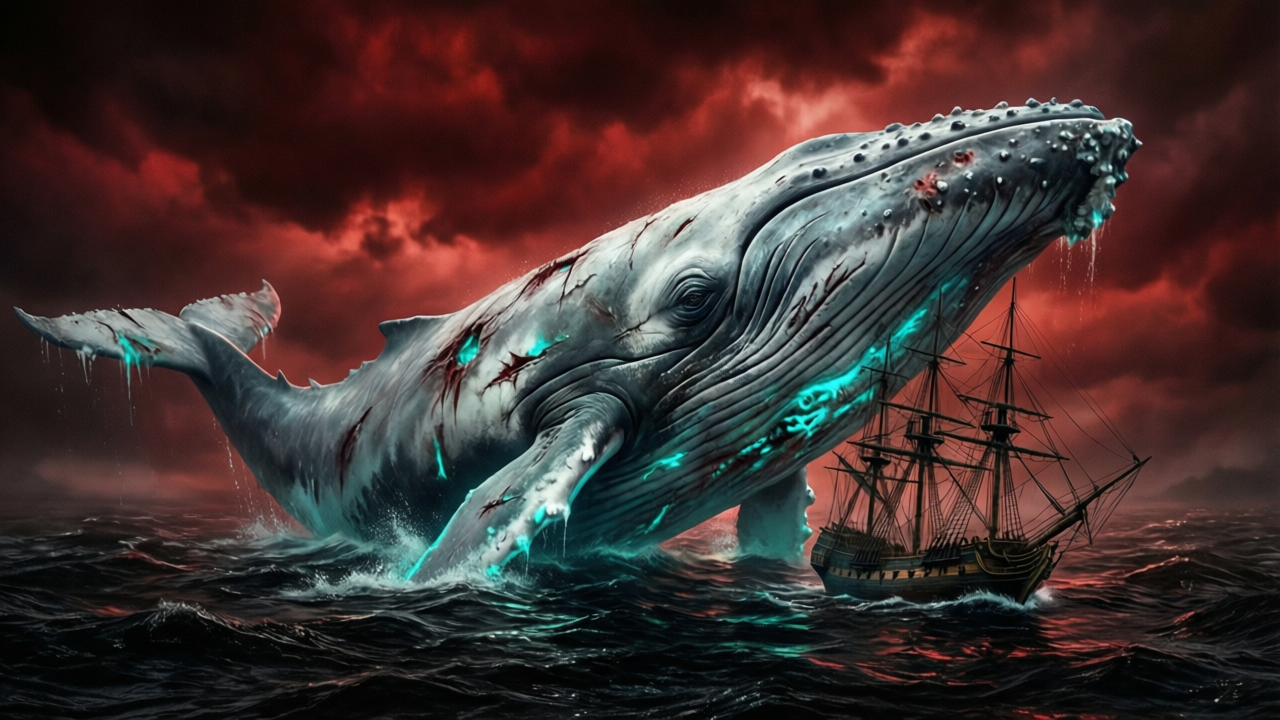 Neon Leviathan — hero key art